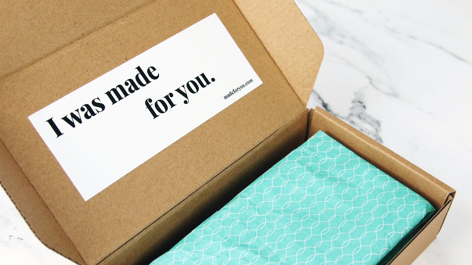 Branded packaging with custom product labels and printed details
